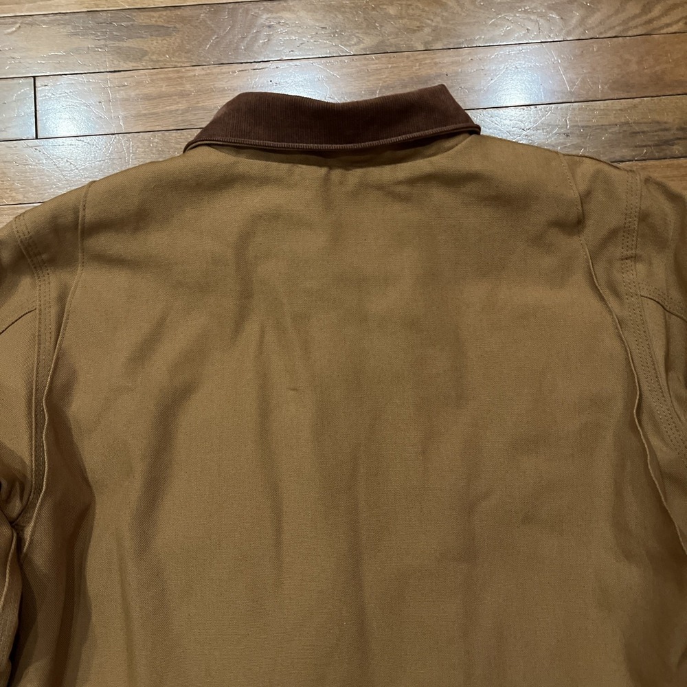 Carhartt Detroit Jacket 103828 Brown Duck Canvas Blanket Lined Mens Large - Picture 15 of 16